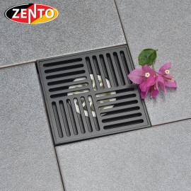 Thoát sàn chống mùi Black series Zento ZT672-1B (150x150mm)