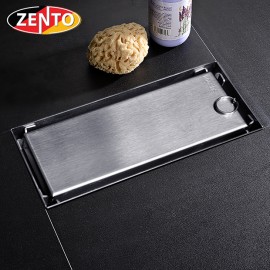Thoát sàn chống mùi inox304 Zento ZT653-18 (80x180mm)